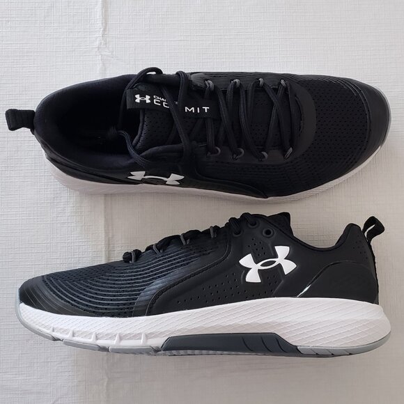 Under Armour Other - NEW Under Armour Charged Commit TR 3 3023703-001 Men's Black/White Size 9.5